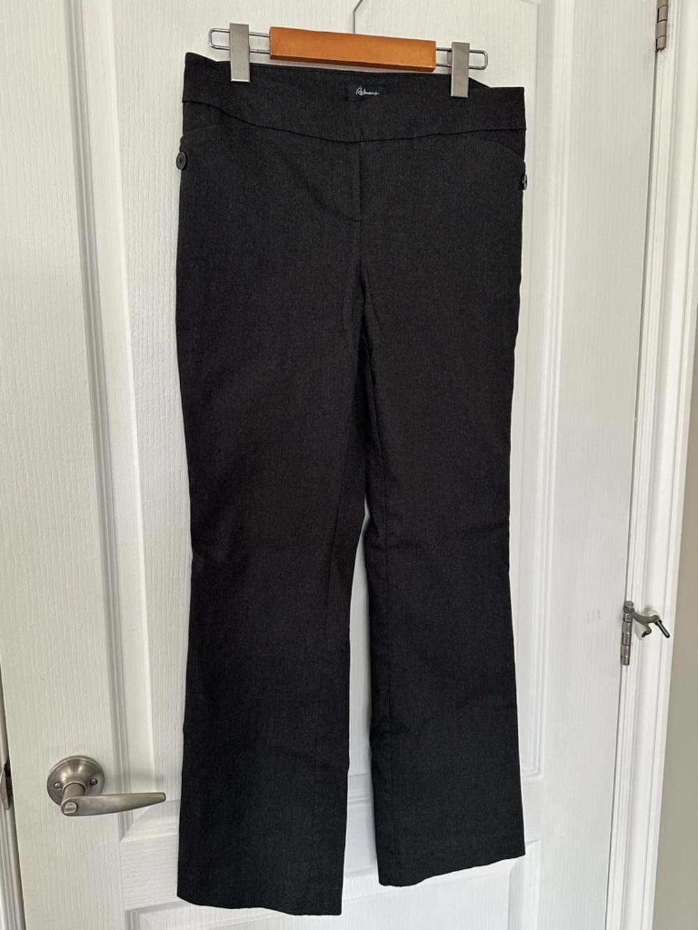 Reitman’s ‘The Iconic’ Charcoal Grey Bootcut Stretch Dress Pants Sz 10 Academia